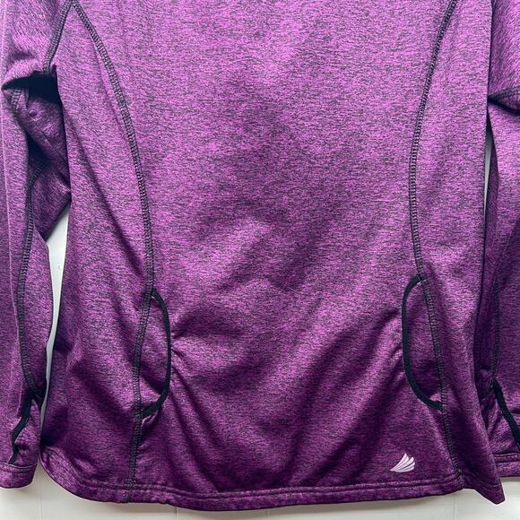 FREE2B Activewear Women's Purple Hooded Long Sleeve Pullover Size Medium - Picture 4 of 11